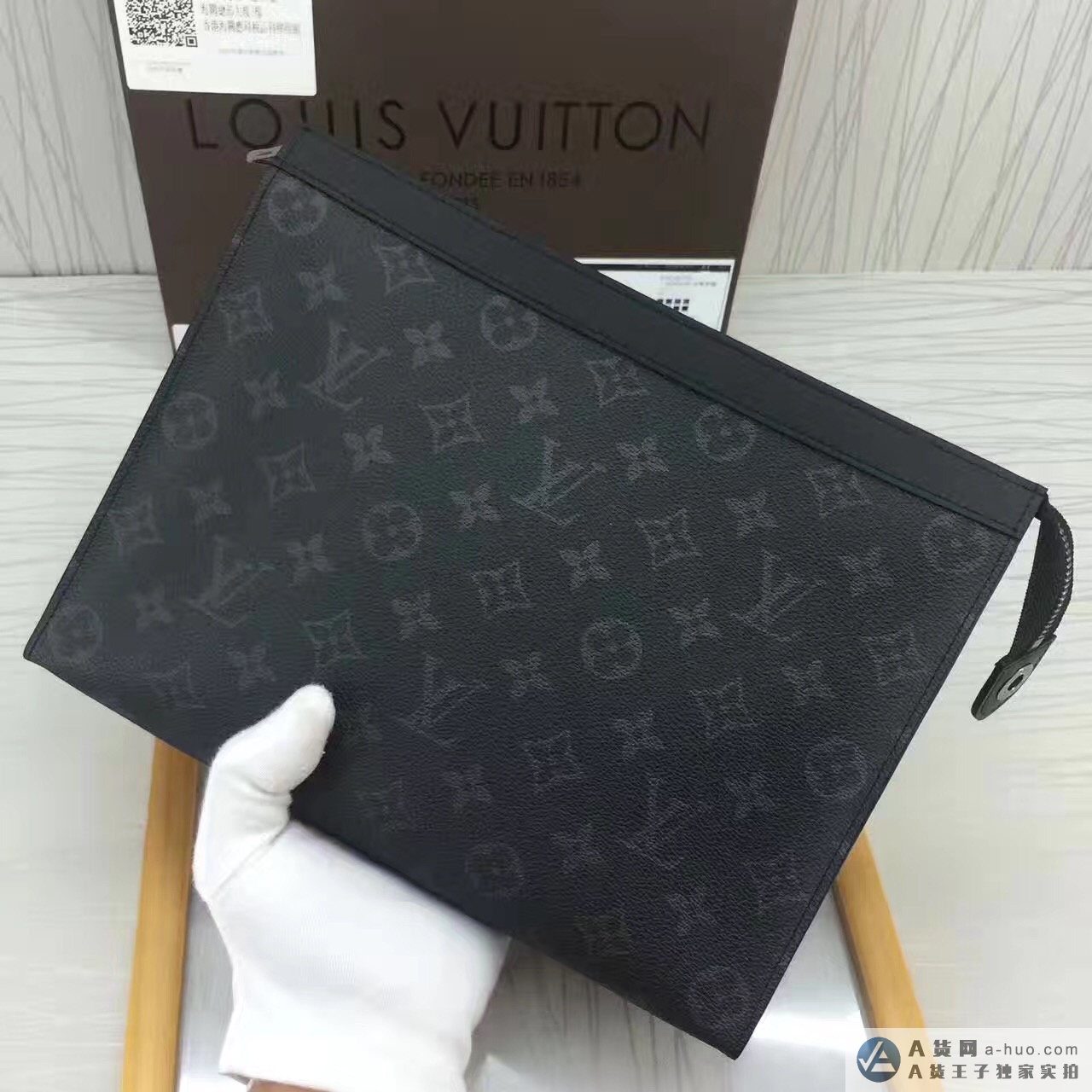 M61692新款lv原单帆布男士手拿钱包